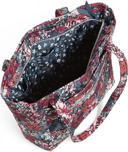 Vera Bradley 女式高性能斜纹布小号 Vera 手提包